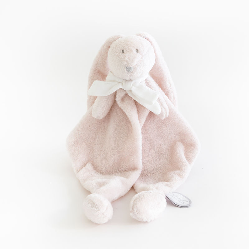  flore the rabbit baby comforter clear pink 